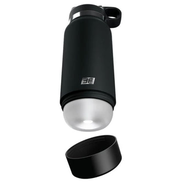 PDX Plus Fap Flask Thrill Seeker Discreet Stroker - Elegant black bottle design, perfect for discreet hydration and pleasure.